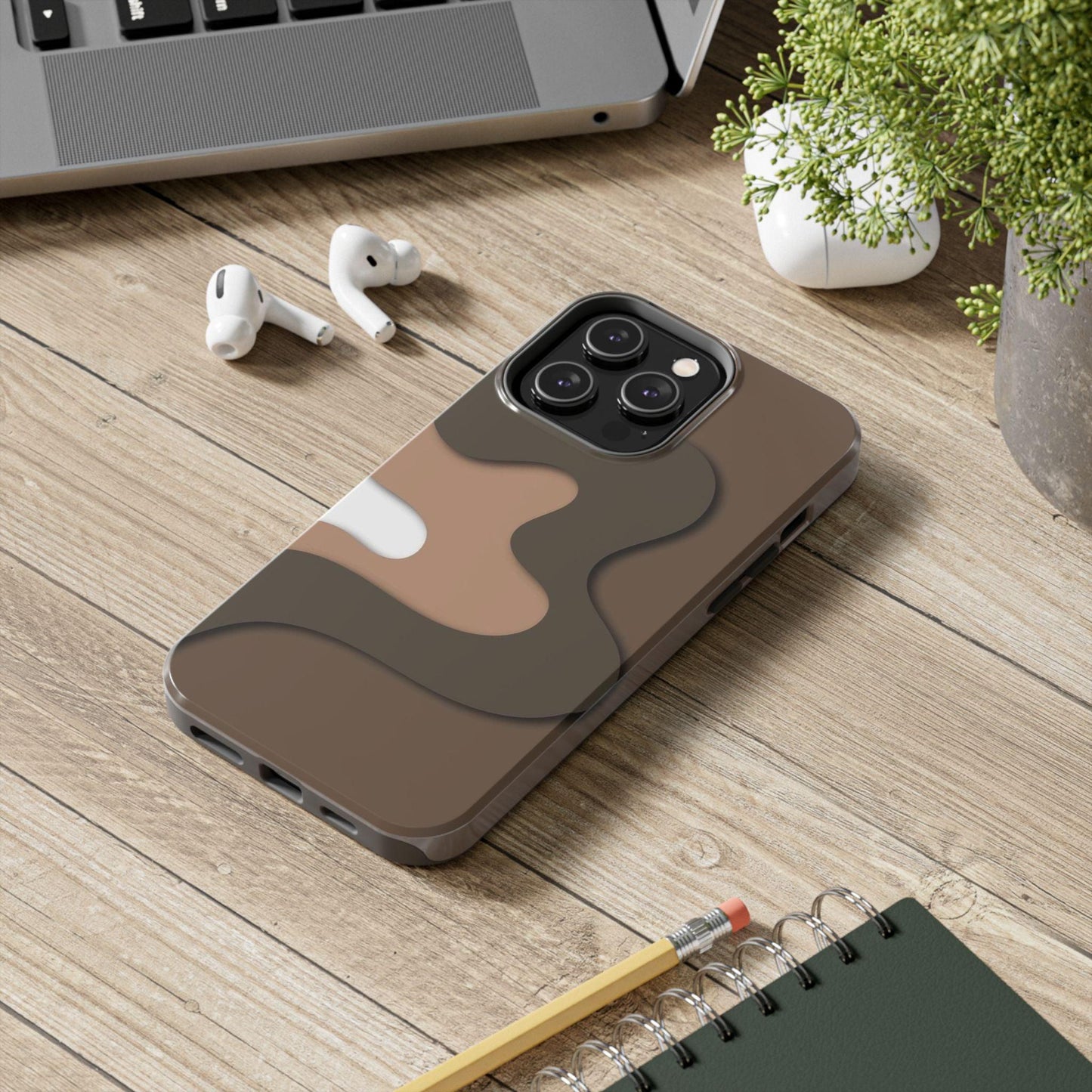 Brown Town Flows Tough iPhone Cases - SmartHomeGoodies