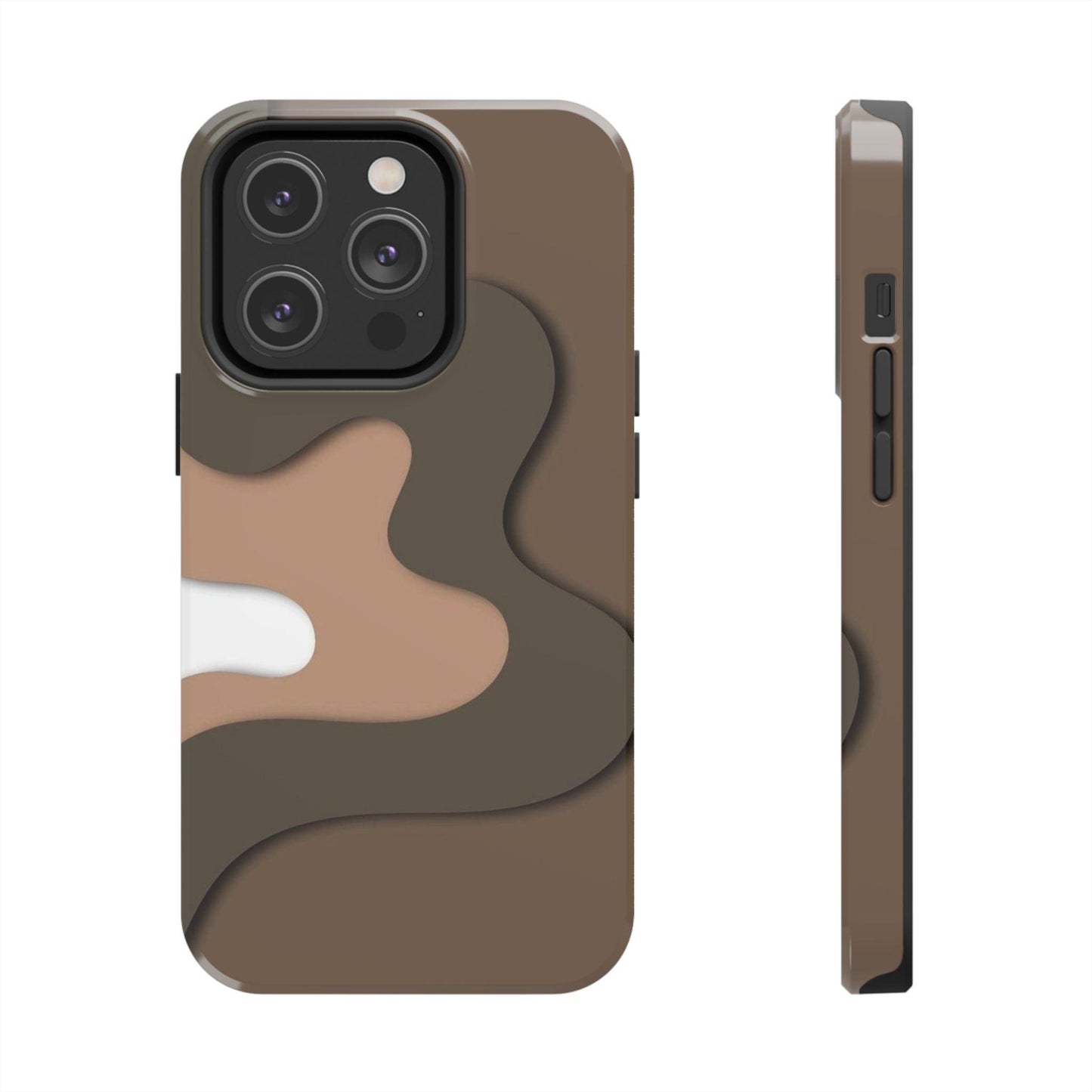 Brown Town Flows Tough iPhone Cases - SmartHomeGoodies