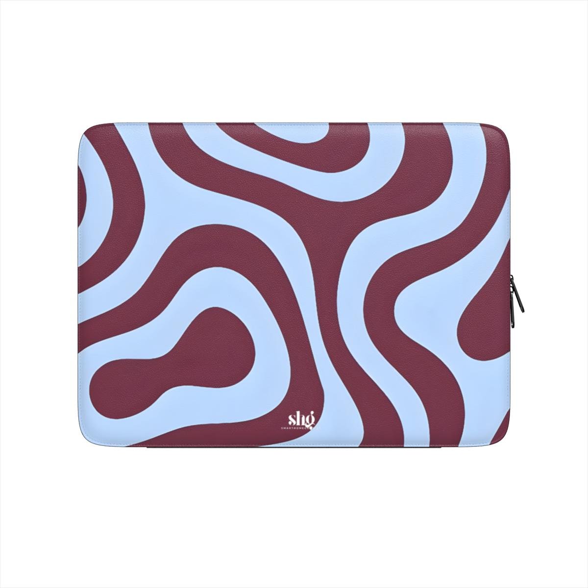 Burgundy Wave Laptop Sleeve - SmartHomeGoodies