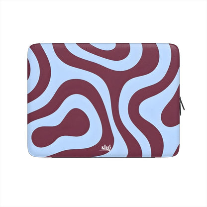 Burgundy Wave Laptop Sleeve - SmartHomeGoodies