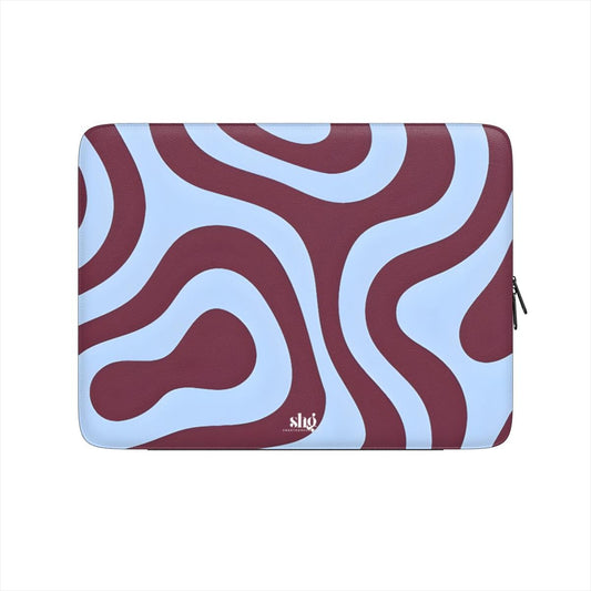 Burgundy Wave Laptop Sleeve - SmartHomeGoodies