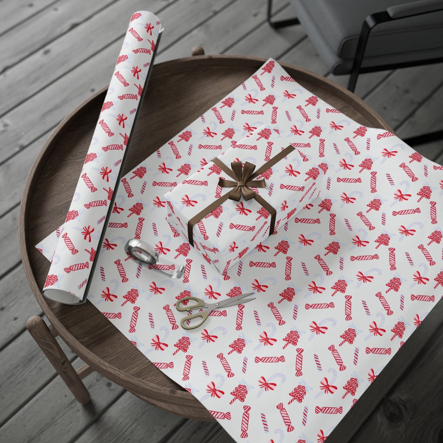 Candy Cane Festive Holiday Gift Wrap - SmartHomeGoodies