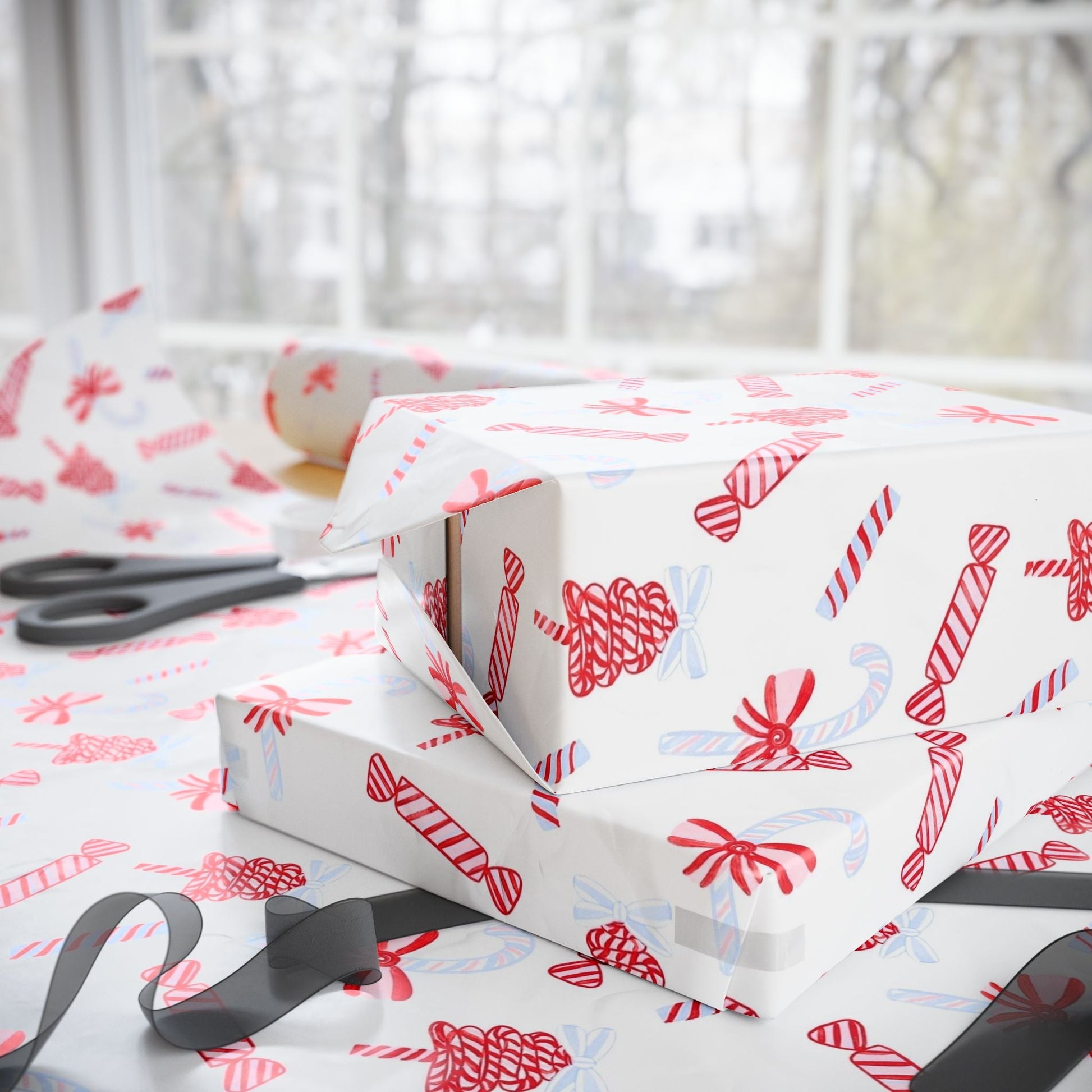 Candy Cane Festive Holiday Gift Wrap - SmartHomeGoodies