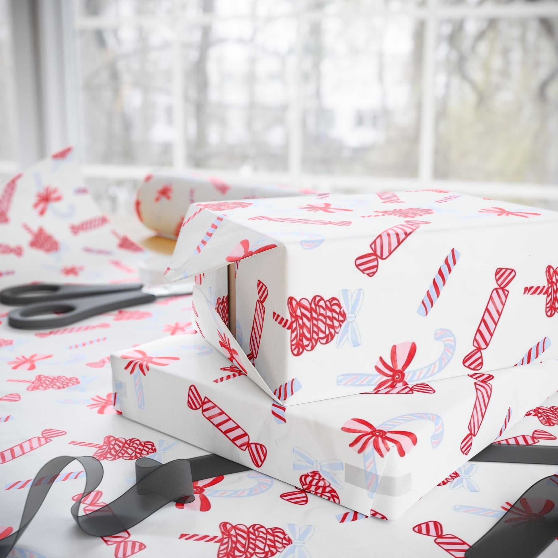 Candy Cane Festive Holiday Gift Wrap - SmartHomeGoodies