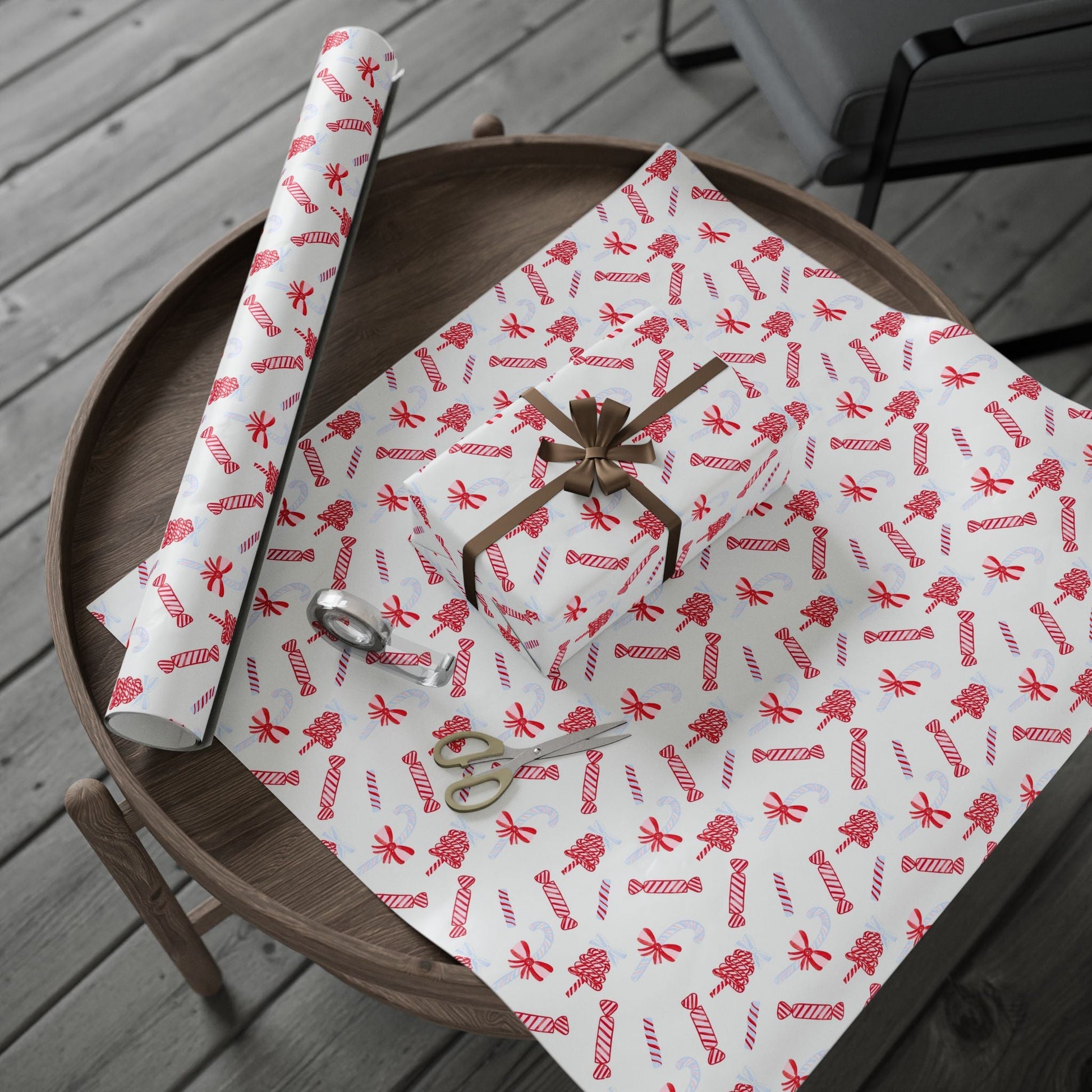 Candy Cane Festive Holiday Gift Wrap - SmartHomeGoodies