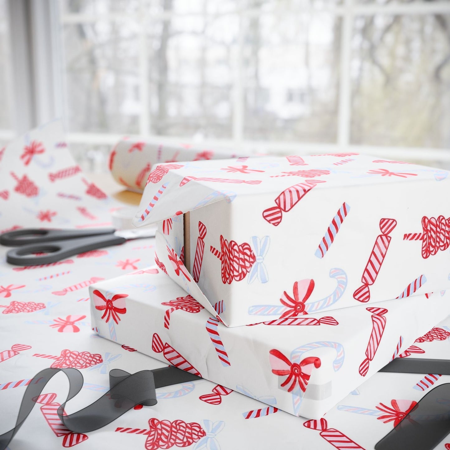 Candy Cane Festive Holiday Gift Wrap - SmartHomeGoodies