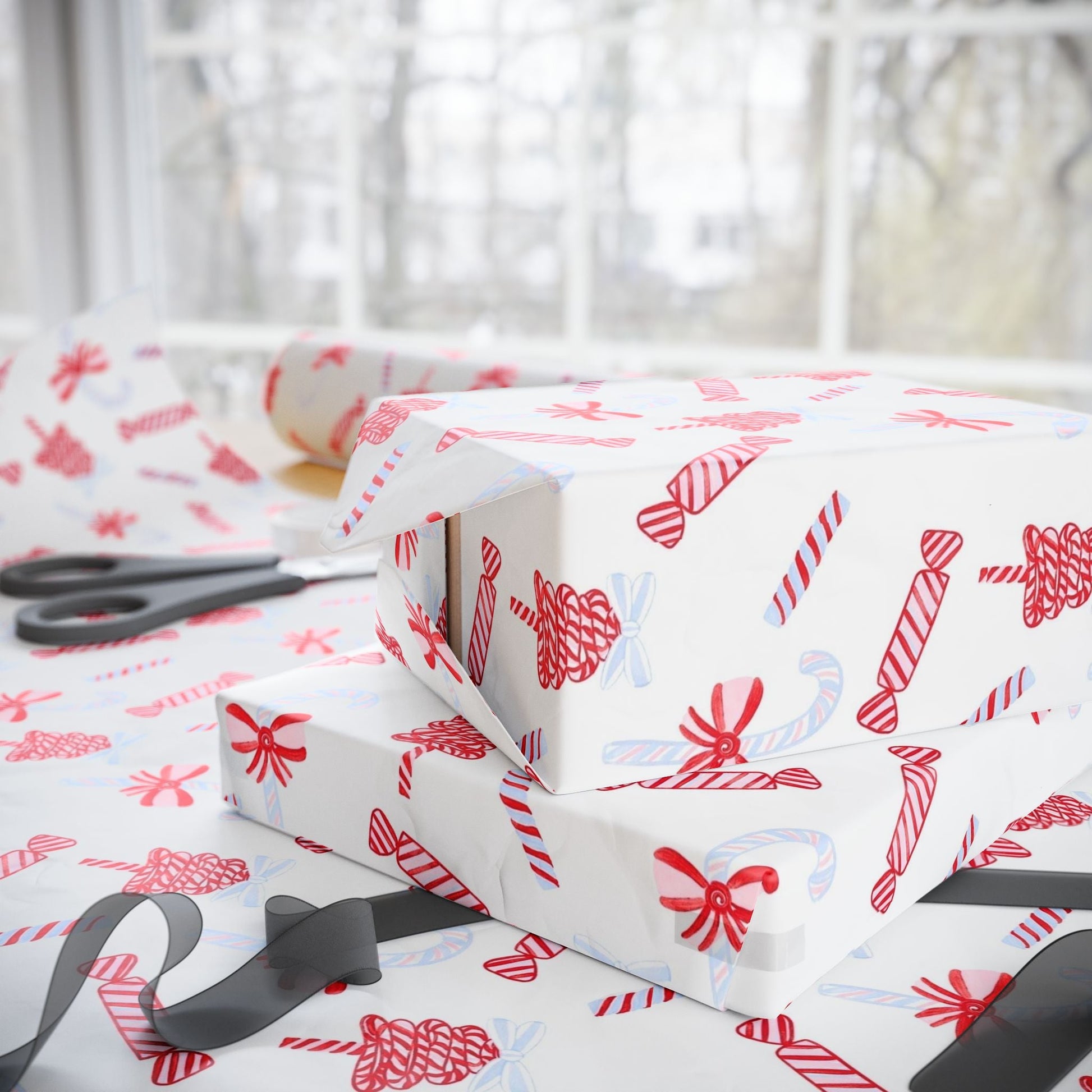 Candy Cane Festive Holiday Gift Wrap - SmartHomeGoodies