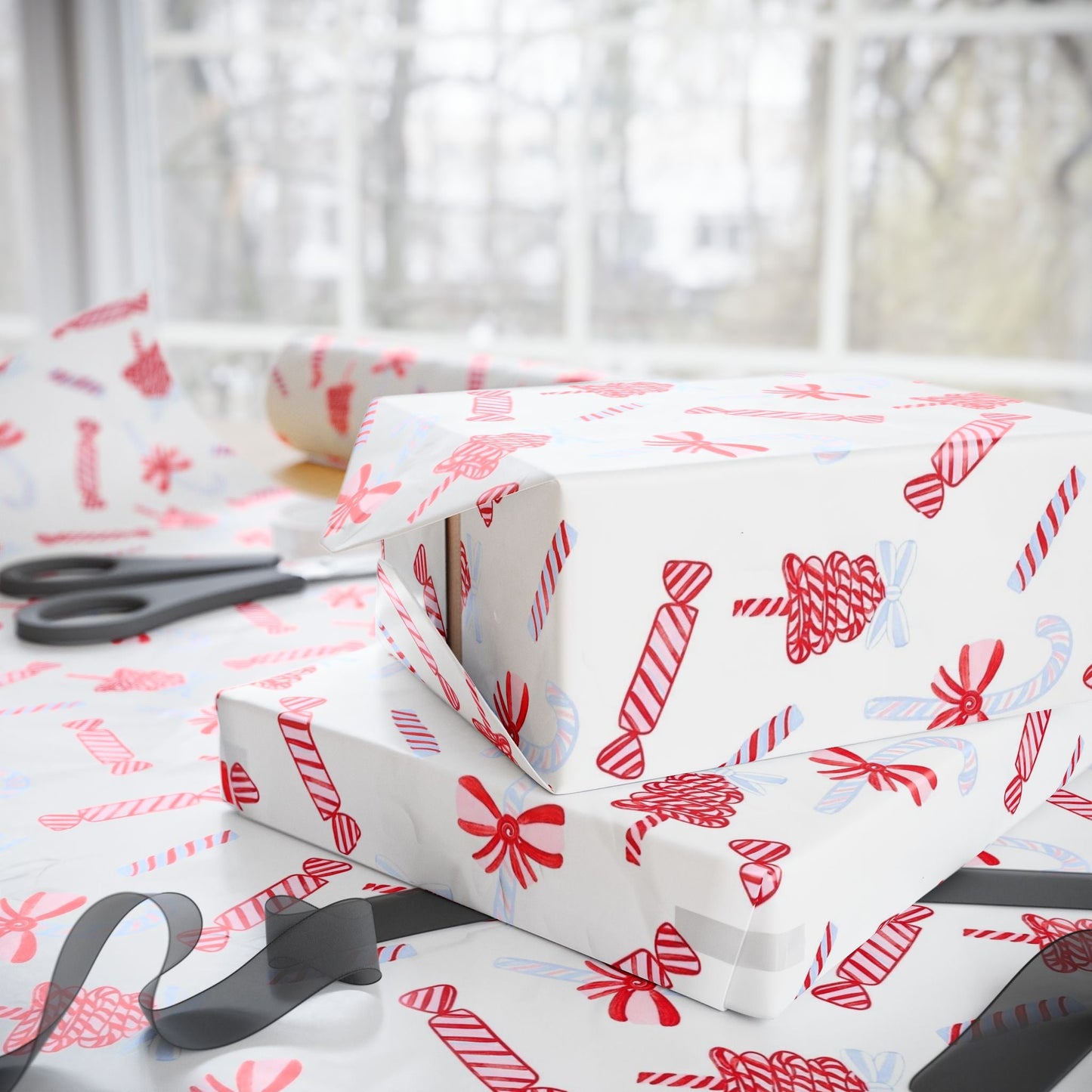 Candy Cane Festive Holiday Gift Wrap - SmartHomeGoodies