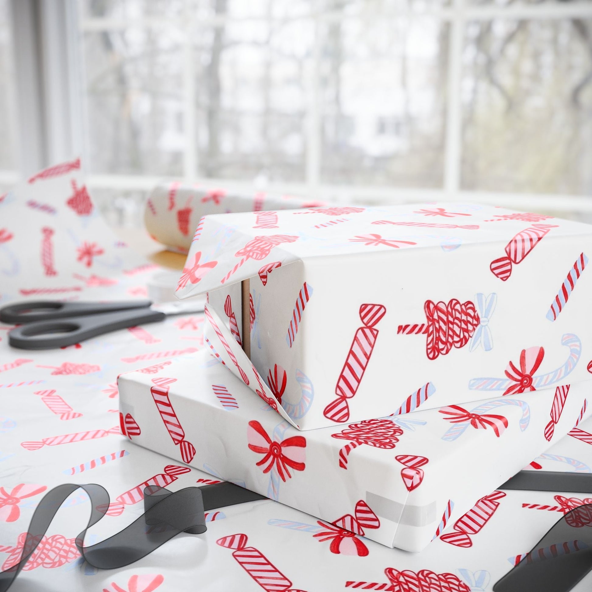 Candy Cane Festive Holiday Gift Wrap - SmartHomeGoodies