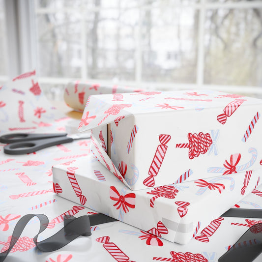 Candy Cane Festive Holiday Gift Wrap - SmartHomeGoodies