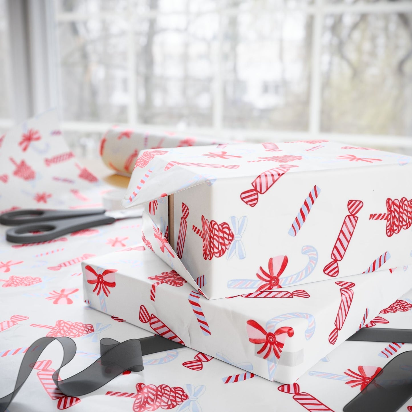Candy Cane Festive Holiday Gift Wrap - SmartHomeGoodies