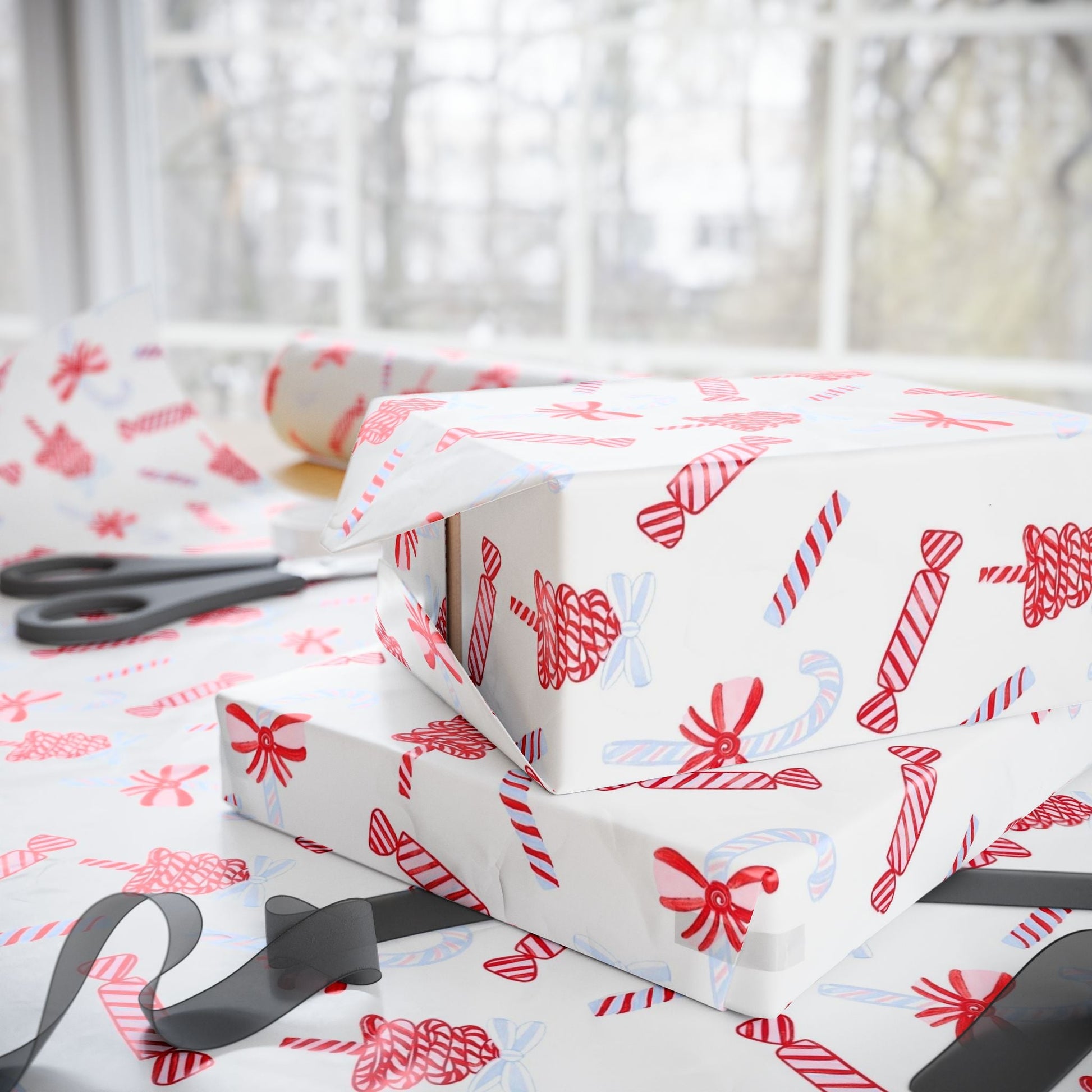 Candy Cane Festive Holiday Gift Wrap - SmartHomeGoodies