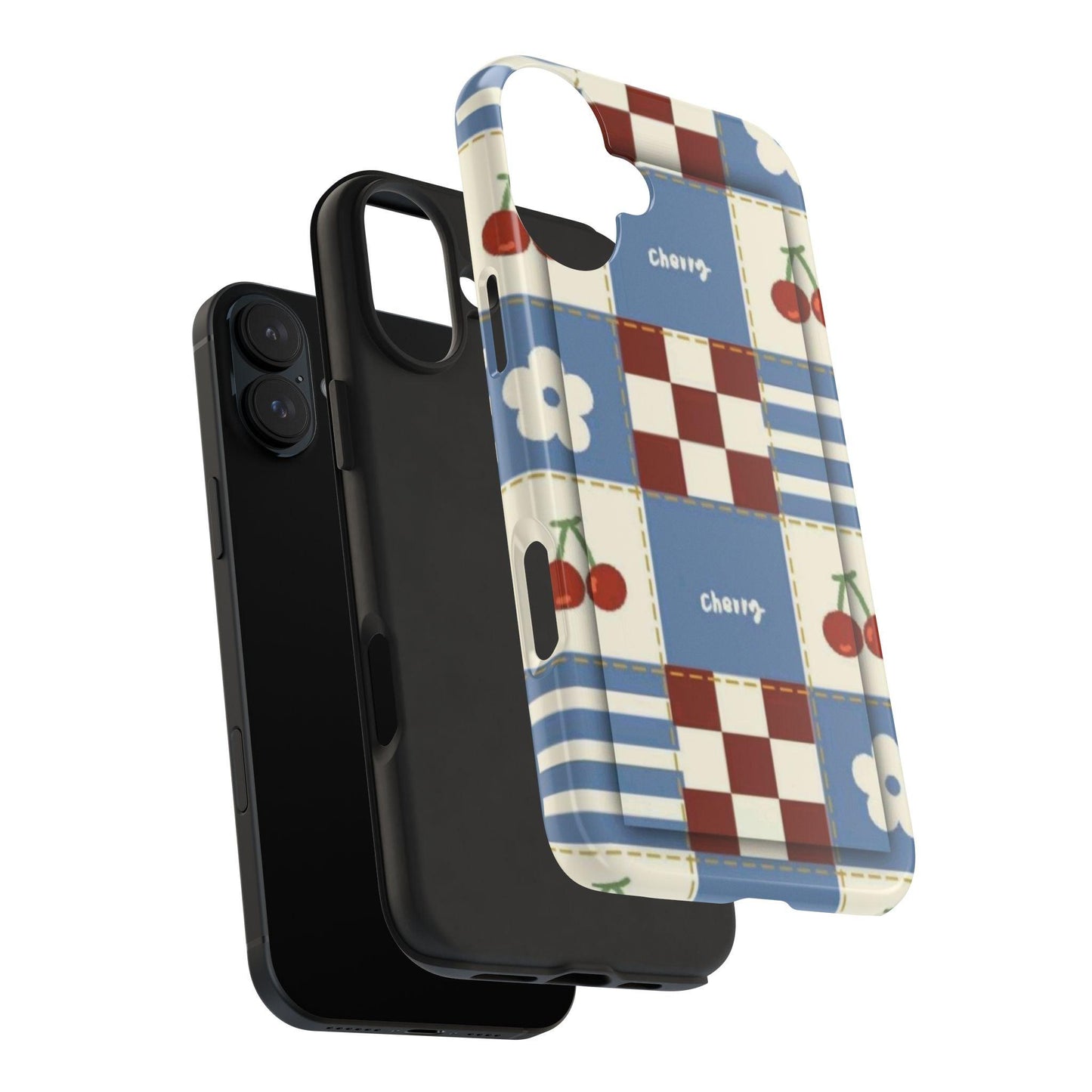 Cherry Blue Tri - Tone Tough iPhone Cases - SmartHomeGoodies