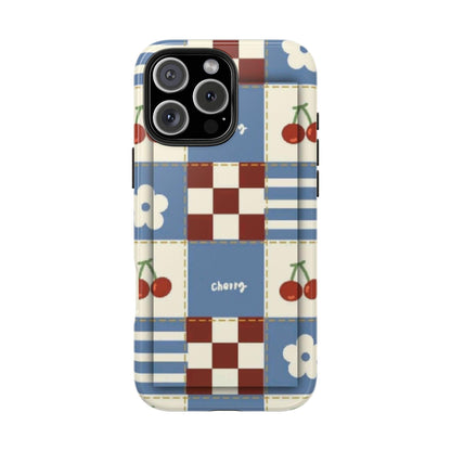 Cherry Blue Tri - Tone Tough iPhone Cases - SmartHomeGoodies
