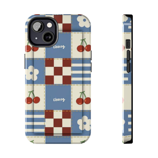Cherry Blue Tri - Tone Tough iPhone Cases - SmartHomeGoodies
