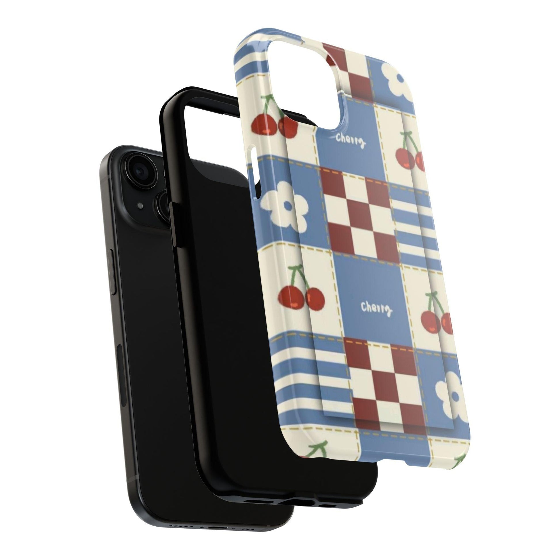 Cherry Blue Tri - Tone Tough iPhone Cases - SmartHomeGoodies