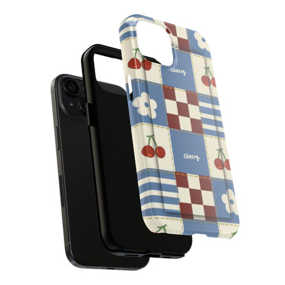 Cherry Blue Tri - Tone Tough iPhone Cases - SmartHomeGoodies