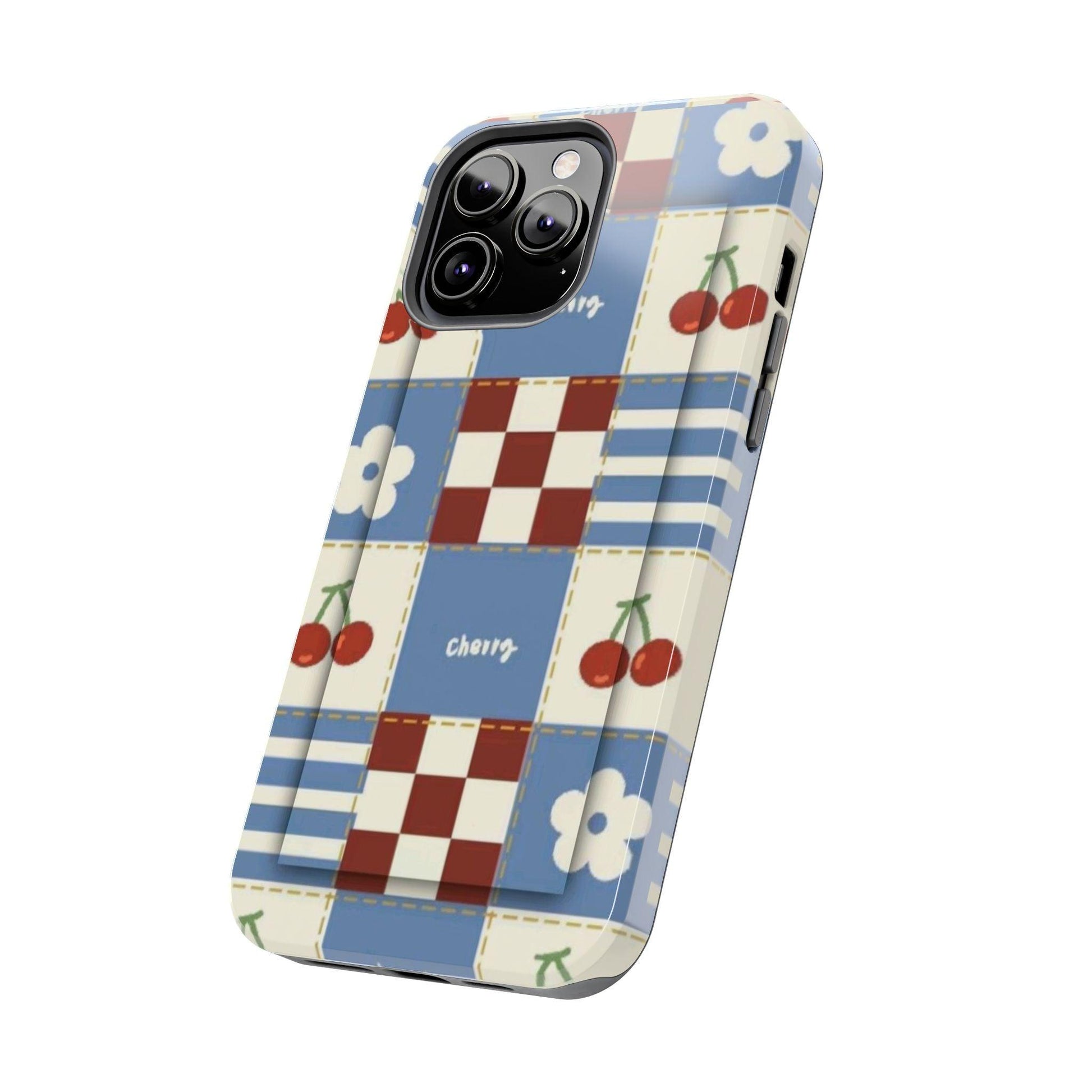 Cherry Blue Tri - Tone Tough iPhone Cases - SmartHomeGoodies