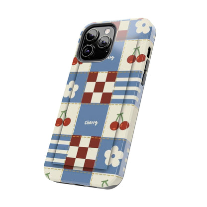 Cherry Blue Tri - Tone Tough iPhone Cases - SmartHomeGoodies