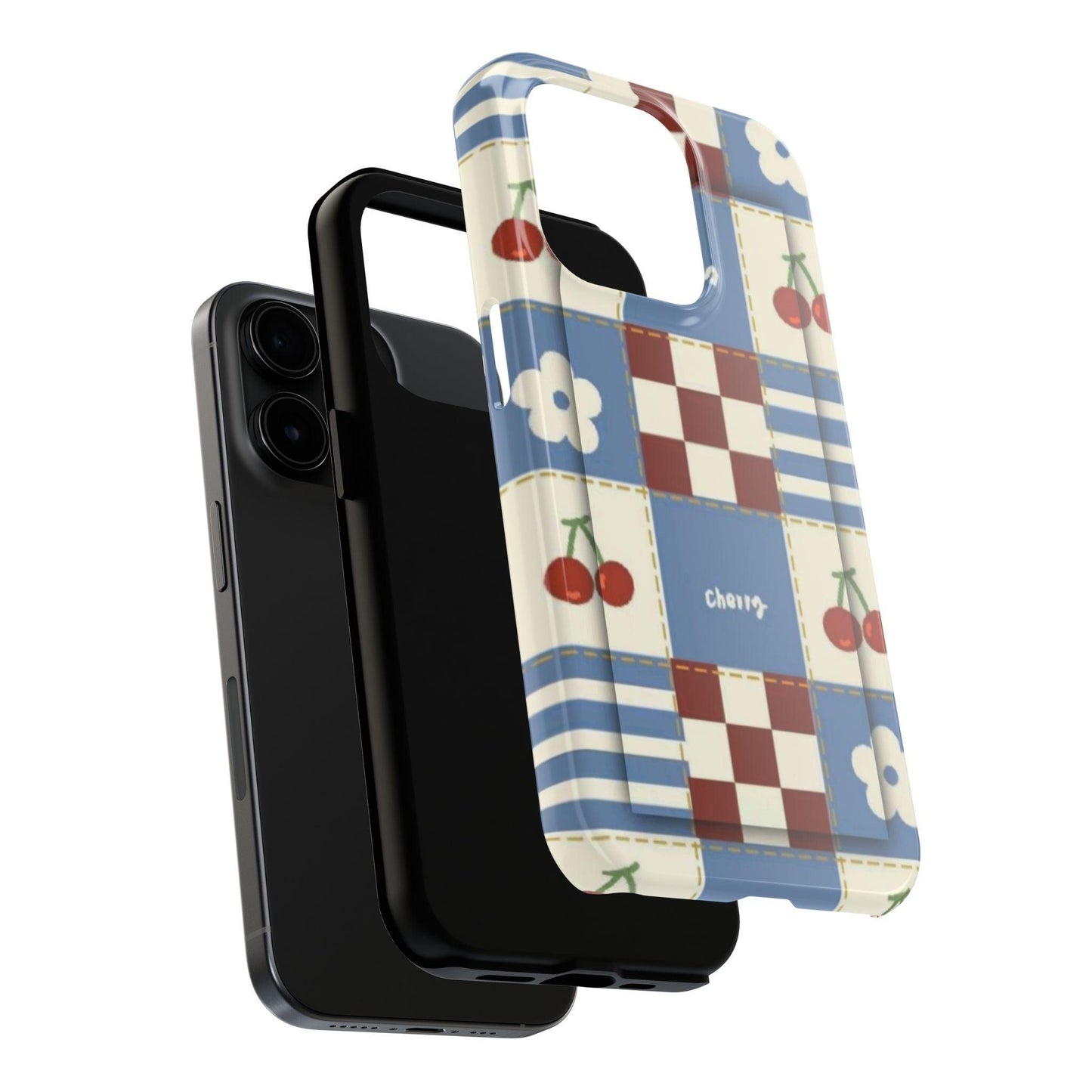 Cherry Blue Tri - Tone Tough iPhone Cases - SmartHomeGoodies
