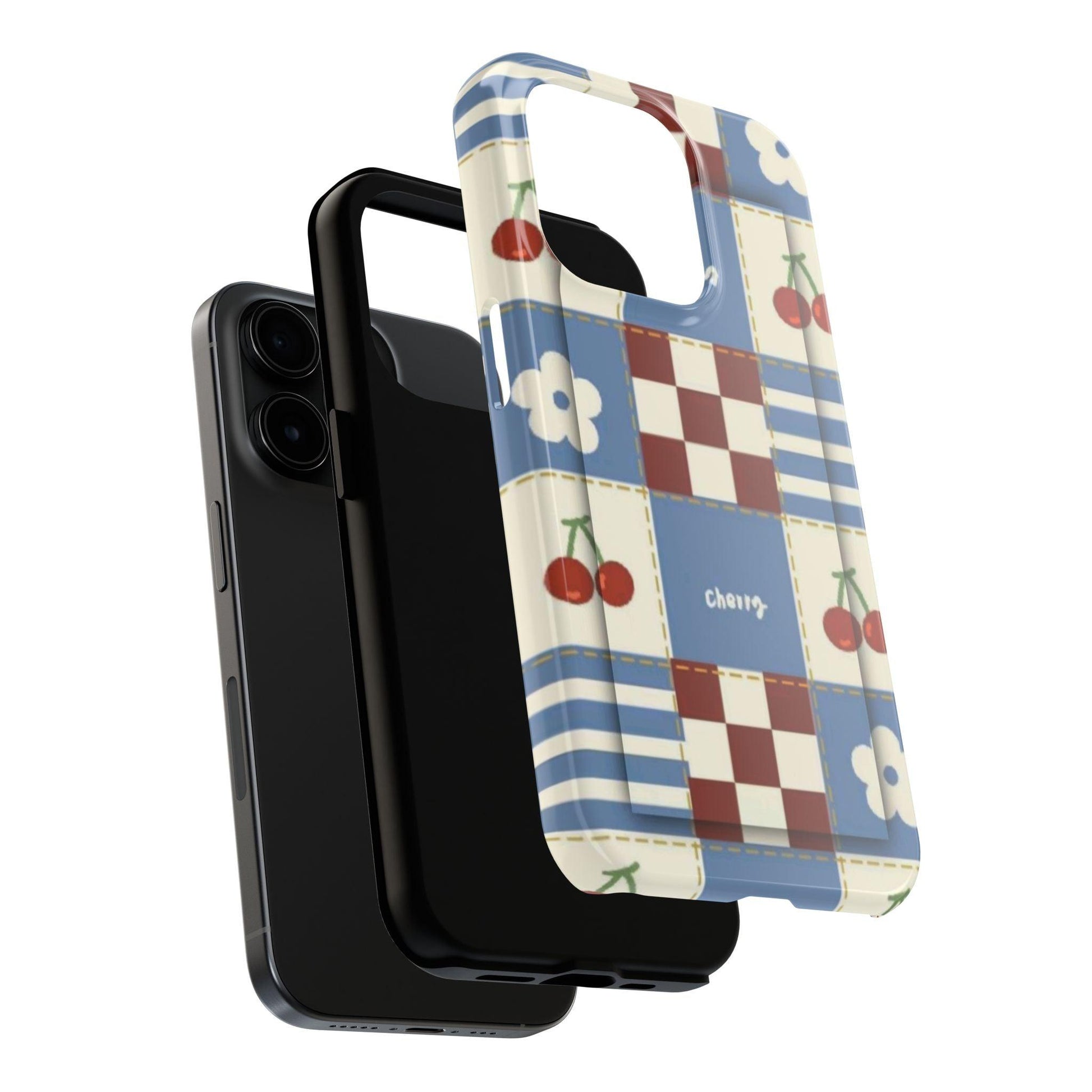 Cherry Blue Tri - Tone Tough iPhone Cases - SmartHomeGoodies