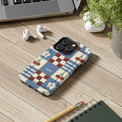 Cherry Blue Tri - Tone Tough iPhone Cases - SmartHomeGoodies