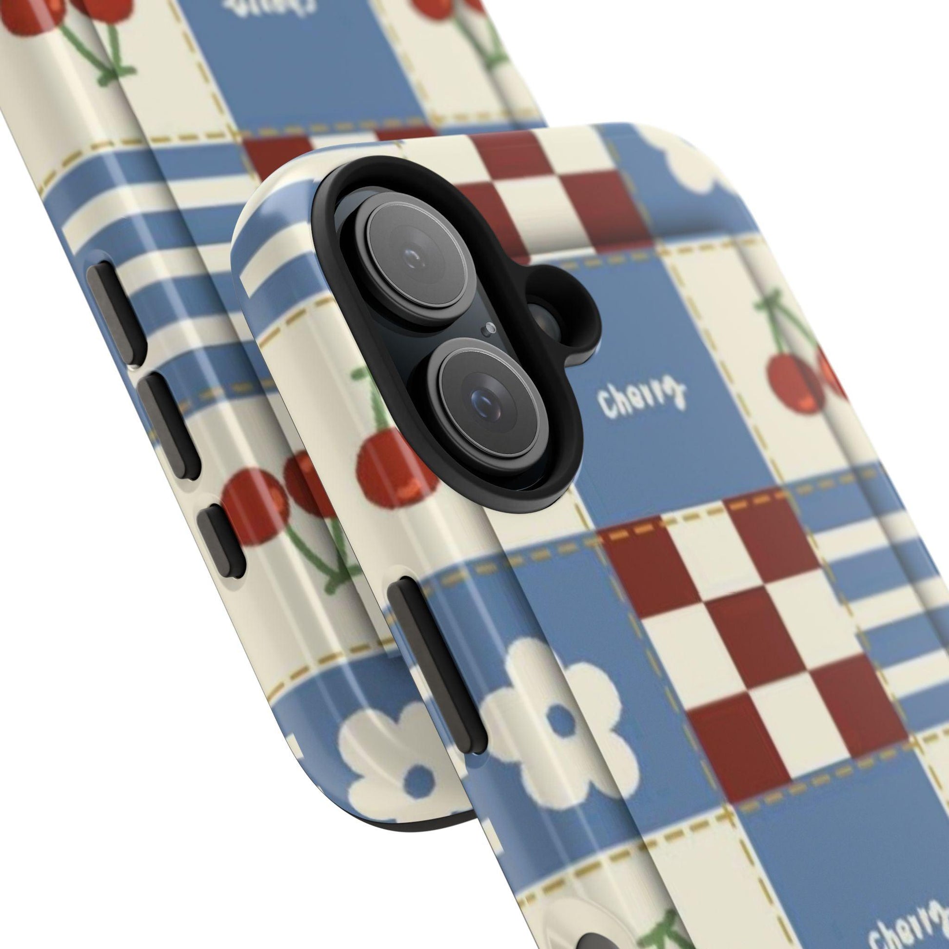 Cherry Blue Tri - Tone Tough iPhone Cases - SmartHomeGoodies