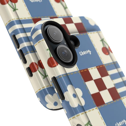 Cherry Blue Tri - Tone Tough iPhone Cases - SmartHomeGoodies