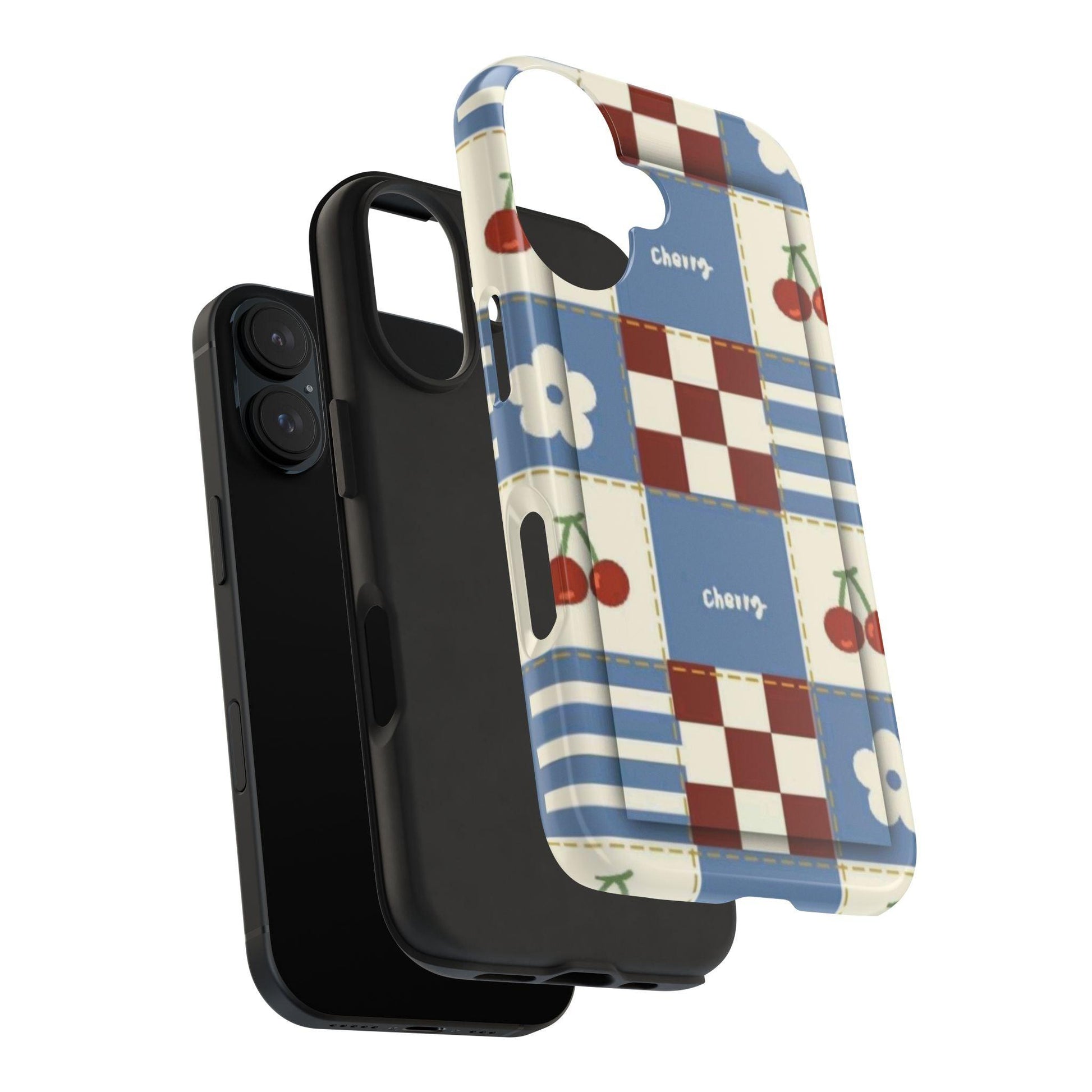 Cherry Blue Tri - Tone Tough iPhone Cases - SmartHomeGoodies