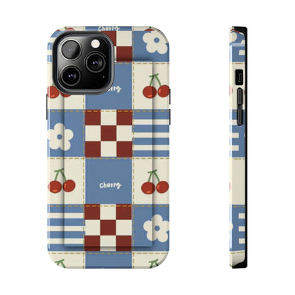 Cherry Blue Tri - Tone Tough iPhone Cases - SmartHomeGoodies