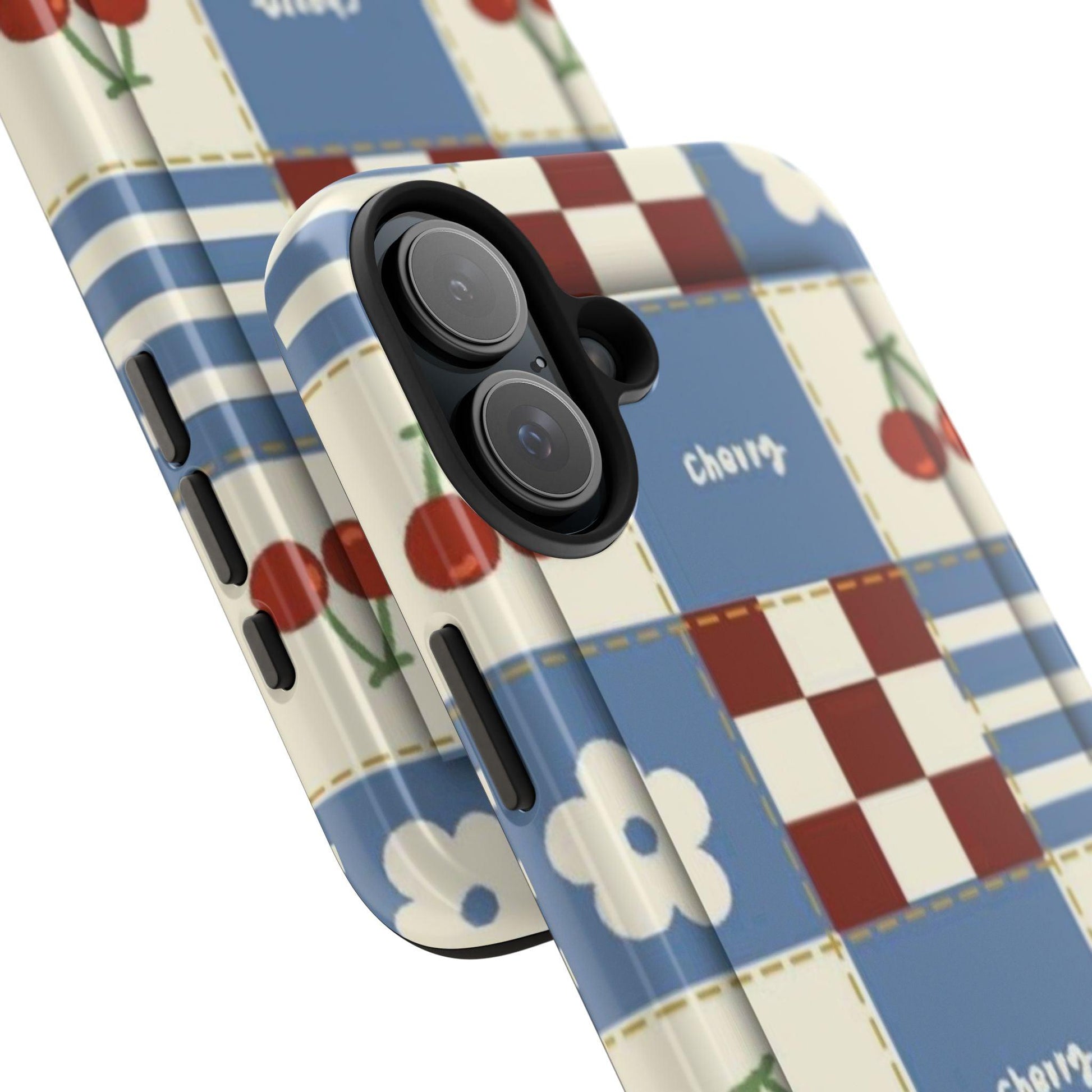Cherry Blue Tri - Tone Tough iPhone Cases - SmartHomeGoodies