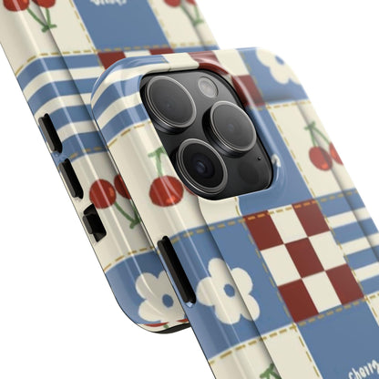 Cherry Blue Tri - Tone Tough iPhone Cases - SmartHomeGoodies
