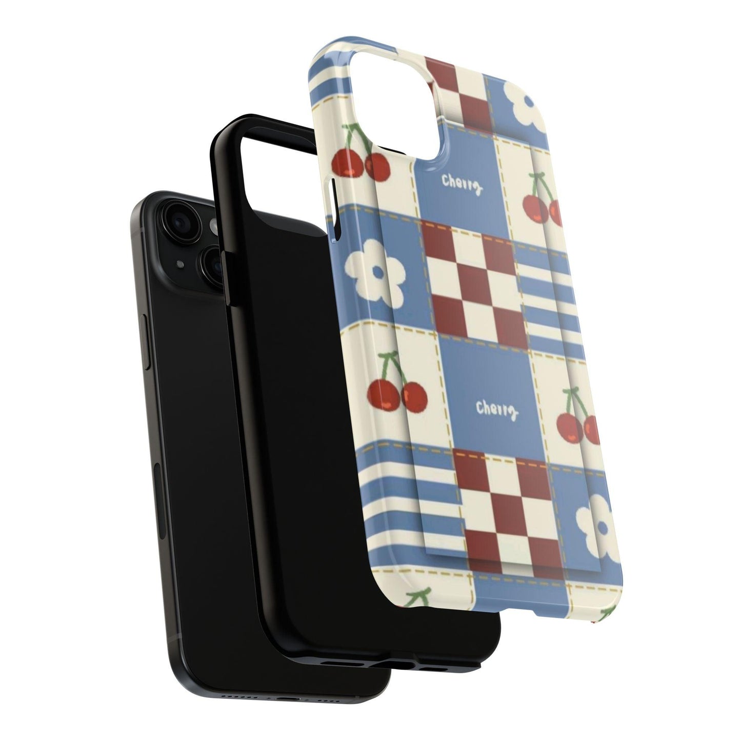 Cherry Blue Tri - Tone Tough iPhone Cases - SmartHomeGoodies