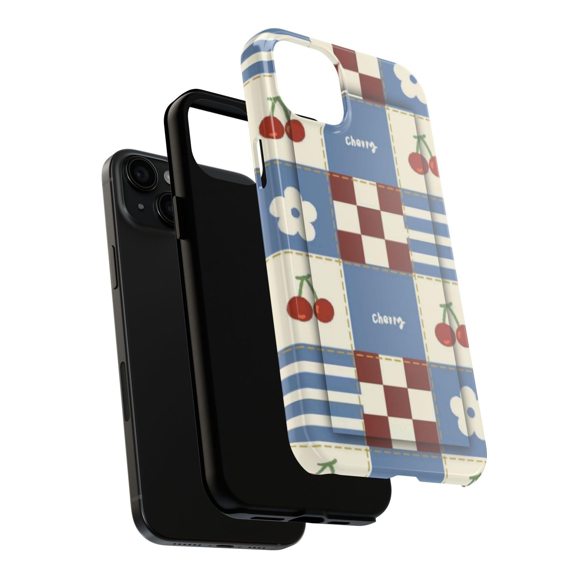 Cherry Blue Tri - Tone Tough iPhone Cases - SmartHomeGoodies
