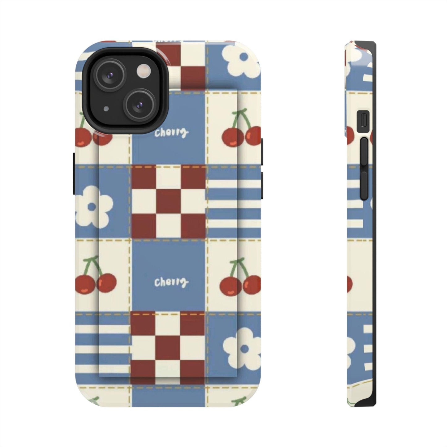 Cherry Blue Tri - Tone Tough iPhone Cases - SmartHomeGoodies