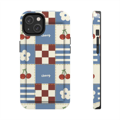 Cherry Blue Tri - Tone Tough iPhone Cases - SmartHomeGoodies