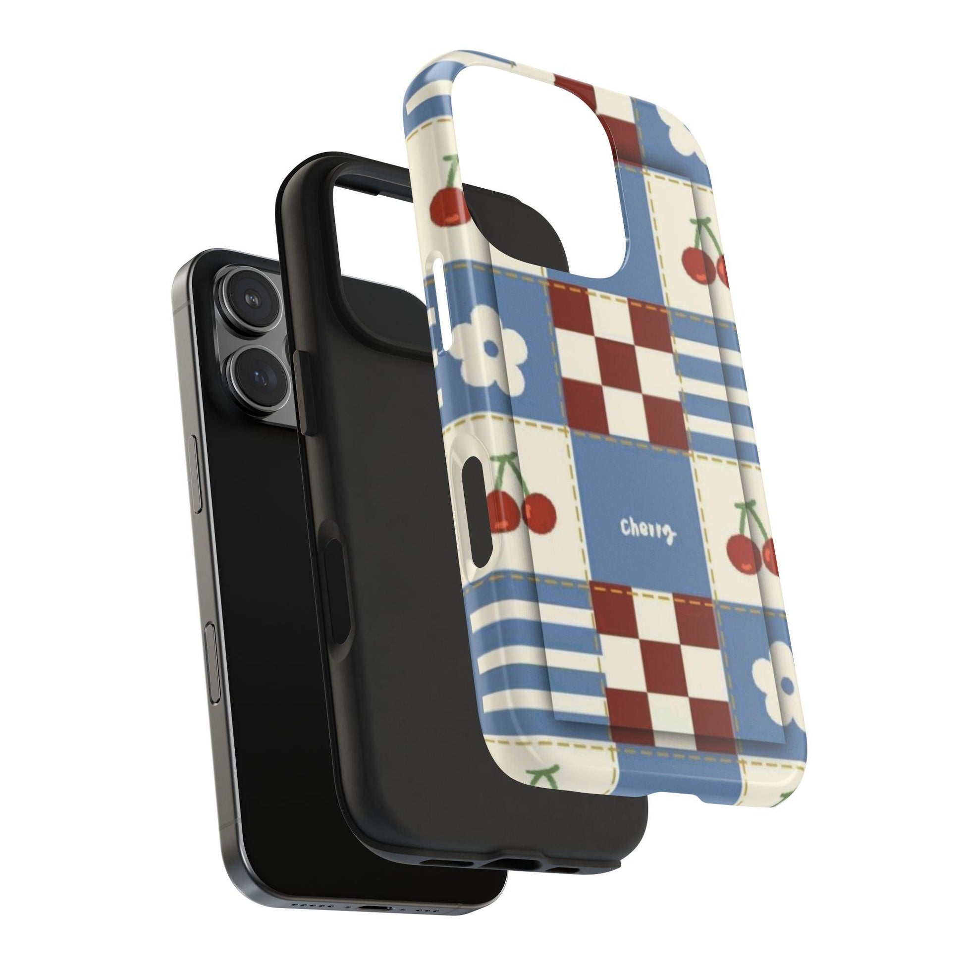 Cherry Blue Tri - Tone Tough iPhone Cases - SmartHomeGoodies