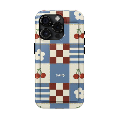 Cherry Blue Tri - Tone Tough iPhone Cases - SmartHomeGoodies