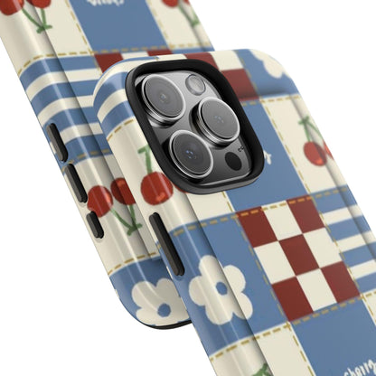 Cherry Blue Tri - Tone Tough iPhone Cases - SmartHomeGoodies