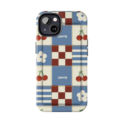 Cherry Blue Tri - Tone Tough iPhone Cases - SmartHomeGoodies