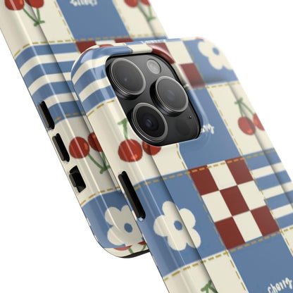 Cherry Blue Tri - Tone Tough iPhone Cases - SmartHomeGoodies