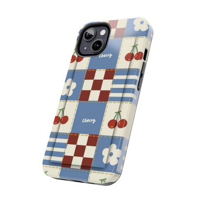 Cherry Blue Tri - Tone Tough iPhone Cases - SmartHomeGoodies