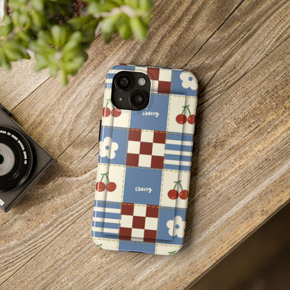 Cherry Blue Tri - Tone Tough iPhone Cases - SmartHomeGoodies