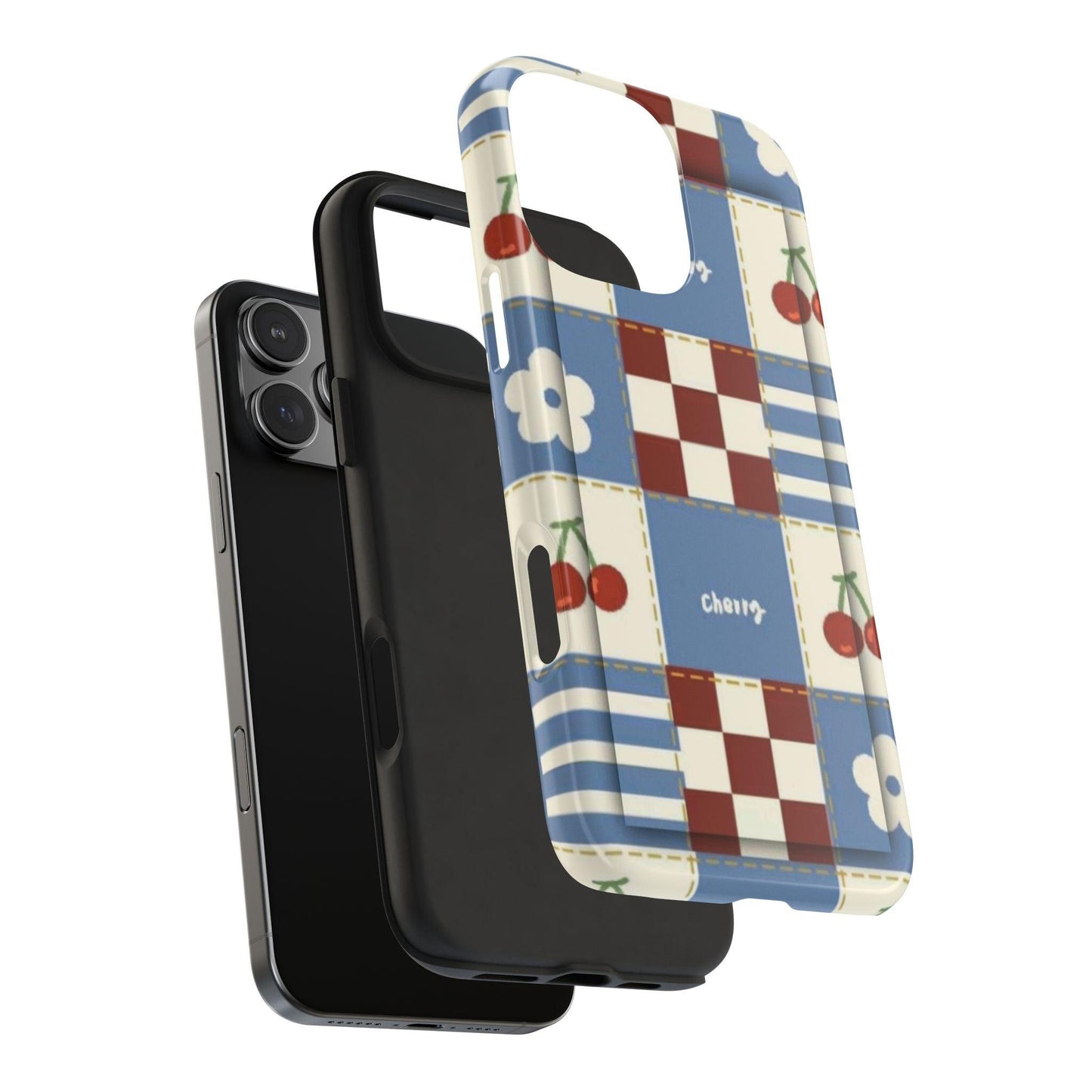 Cherry Blue Tri - Tone Tough iPhone Cases - SmartHomeGoodies