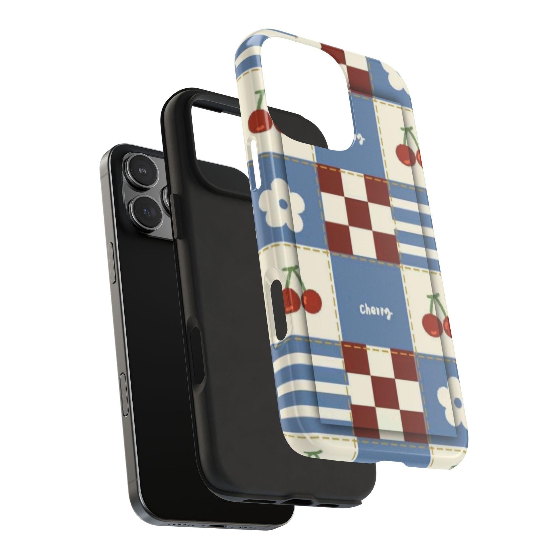 Cherry Blue Tri - Tone Tough iPhone Cases - SmartHomeGoodies