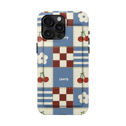 Cherry Blue Tri - Tone Tough iPhone Cases - SmartHomeGoodies