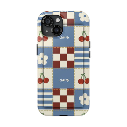 Cherry Blue Tri - Tone Tough iPhone Cases - SmartHomeGoodies