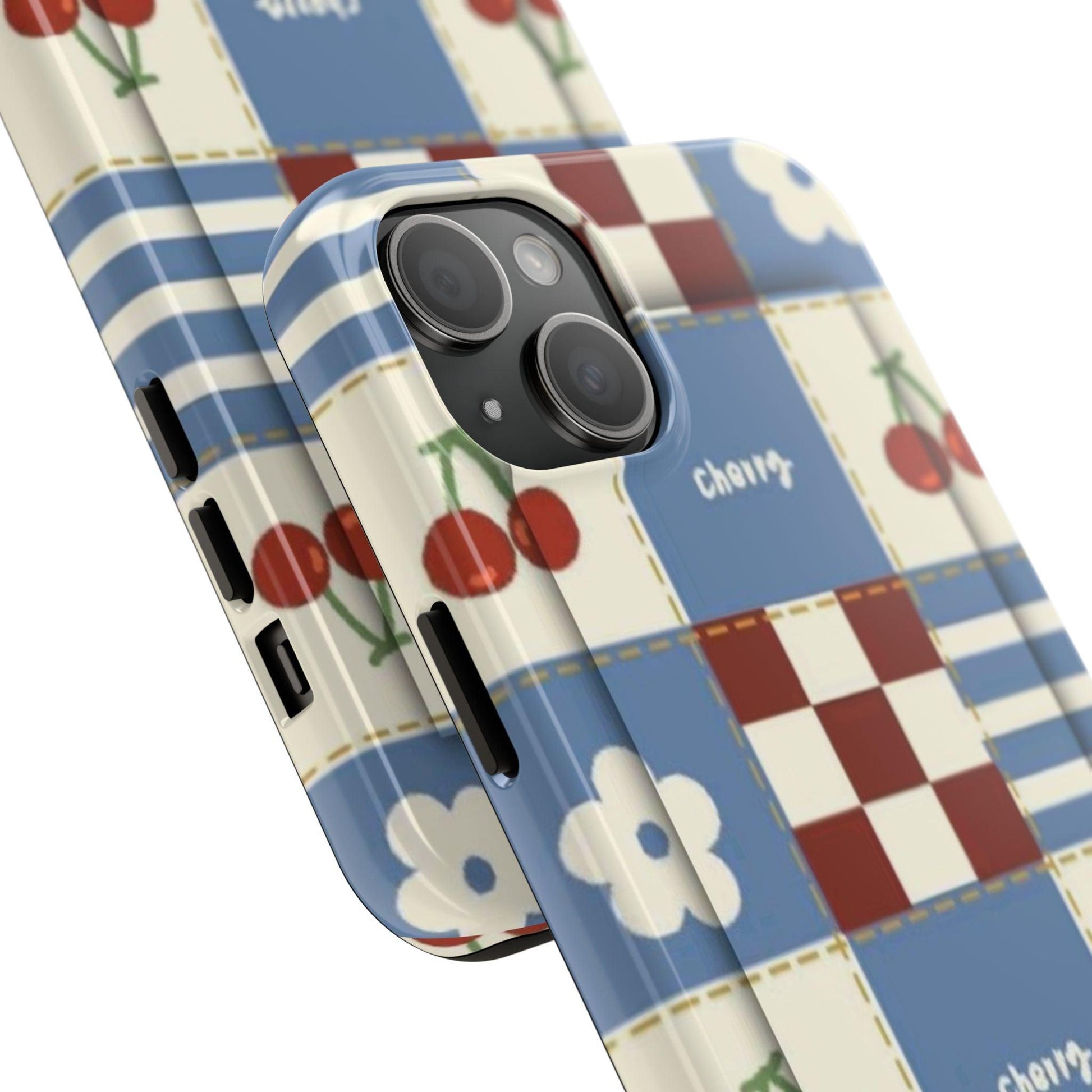 Cherry Blue Tri - Tone Tough iPhone Cases - SmartHomeGoodies