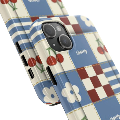 Cherry Blue Tri - Tone Tough iPhone Cases - SmartHomeGoodies