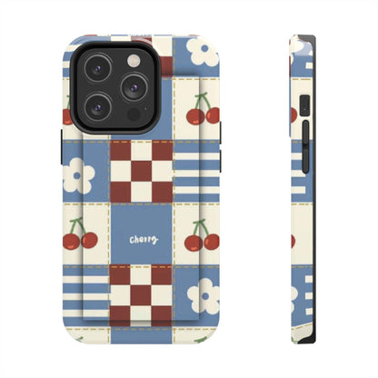 Cherry Blue Tri - Tone Tough iPhone Cases - SmartHomeGoodies